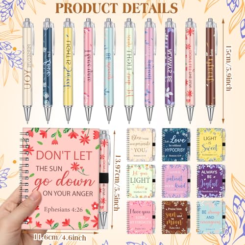 Resurhang 10 Sets Christian Prayer Journals Woman Christian Journals Gifts