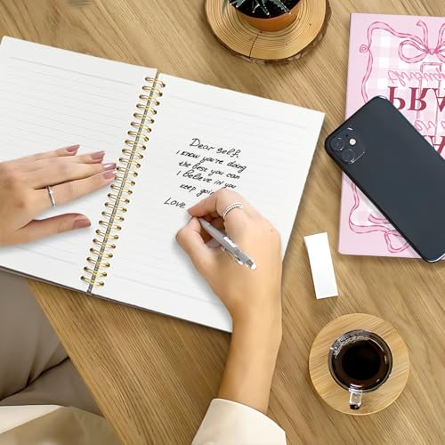 Prayer Bible Journal for Women, Coquette Pink Bow Christian Spiral Notebook, Christian Gifts for Women, Cute Preppy Bible Supplies Journal, Church Notes Notebook, 5.5x8.3 Inch - color: 03-pray on It