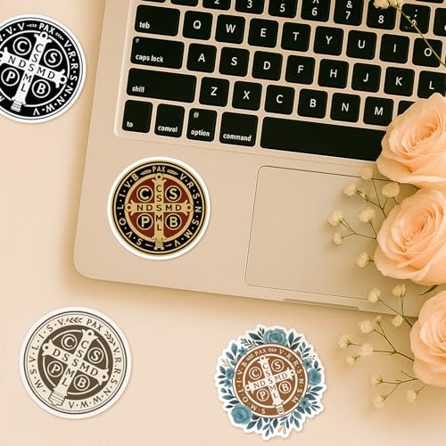 4 Pcs Christian Stickers - Cross Faith Waterproof Vinyl Stickers - color: Christian Cross Stickers
