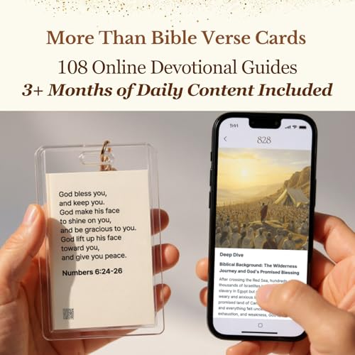 828 Verse Box, Read Me When You Need Comfort - 108 Bible Verse Cards With 108 Complete Devotionals & Prayers, Thoughtful Christian Gift Set, Christian Gifts for Women and Men, Graduations Gift, Teacher Appreciation Gift, Religious Gifts , Gifts For Him an
