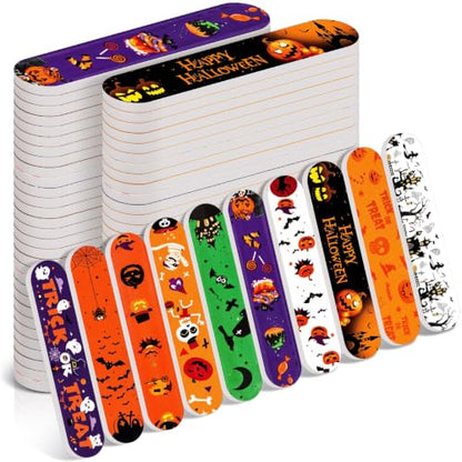 50 Pack Halloween Mini Nail Files Bulk Halloween Gifts for Women - style: Halloween
