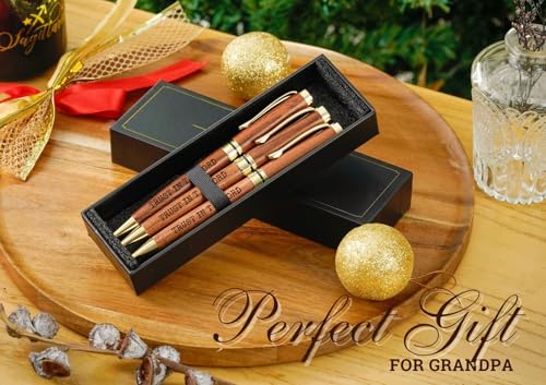 InnoBeta Christian Gifts, Wooden Pen Set of 3, Spiritual Encouragement Inspirational Religious Pens