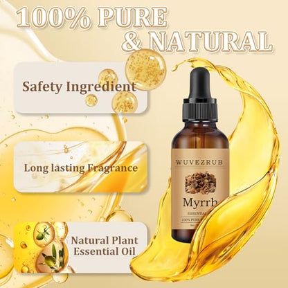 Myrrh Essential Oil for Diffuser & DIY -1 Fl Oz （30ML） - size: 1 Fl Oz (Pack of 1)