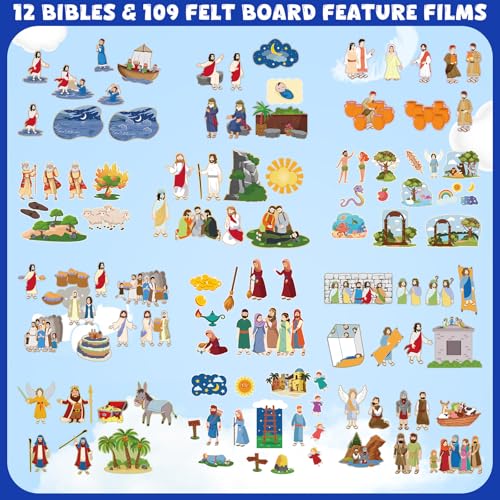 12 Set Felt Story Pieces Flannel Board Preschool,Religious - style: Religious