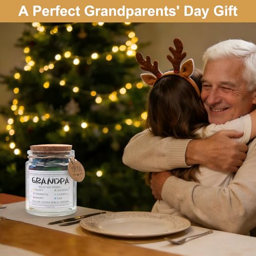 108 Bible Verse Cards to Bring Grandpa Comfort, Strength and Hope - style: Bible Verses Jar for Grandpa