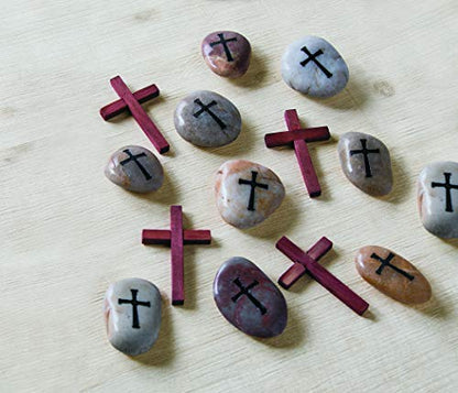 Fun Express Small Wood Cross, Set of 12