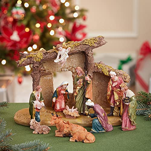 Kurt Adler Nativity Set with 11 Figures and Stable