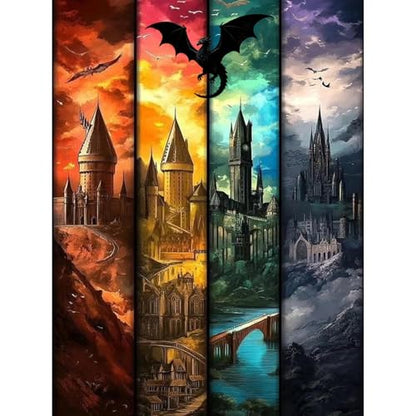Castle Diamond Art Kits for Adults, Diamond Painting Kits for Beginner - color: JOJO-DP70