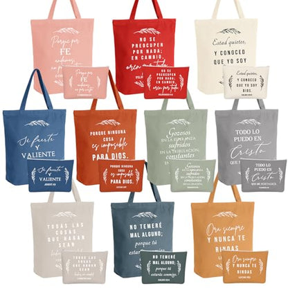 Paterr 20 Pcs Christian Tote Makeup Bag - color: Vivid Color, style: Spanish