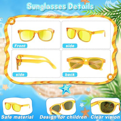 GKTZ Kids Sunglasses Party Favors - Boys Girls Age 3-8 Birthday Goodie Bags Stuffers, Neon Sunglasses Bulk with UV 400 Protection for Kids Classroom Favors - 24 Packs - style: 24 Pack