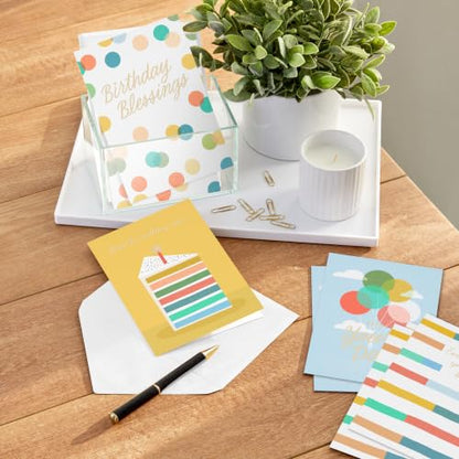 Hallmark Birthday Cards with Envelopes, Assorted 12-Pack (Blessings) - style: Birthday