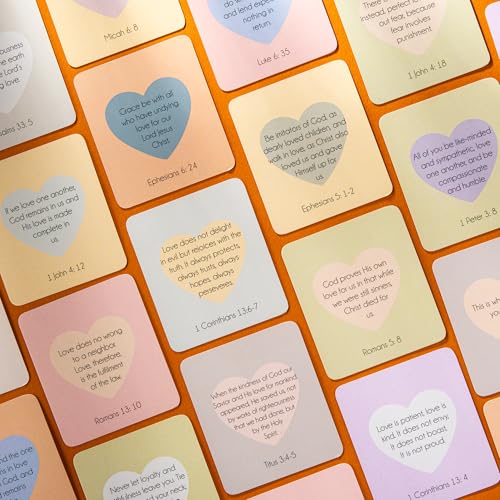 DIVERSEBEE Bible Verse Cards, 60 Unique Prayer Cards (Love Theme) - color: Love