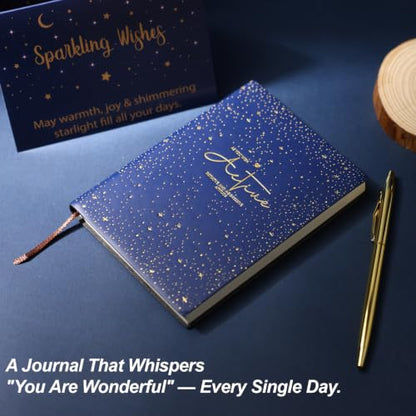 Starry Sky Good Luck Gifts Baskets, 10Pcs Self Care Birthday Gift for Women - color: Starry Blue