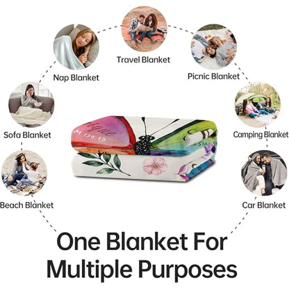 Christian Gifts for Women, Religious Blanket with Butterfly