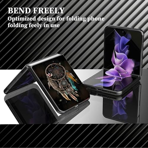 for Samsung Galaxy z flip 7 Case Boho Dream Catcher Design,Slim Fit Lightweight Hybrid Hard PC PU Leather Folding Phone Cover for Z Flip 7 6.9" - color: Boho Dream Catcher