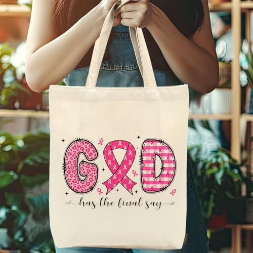 Christian Gifts for Women, Canvas Tote Bag, Faith Gifts for Women Girl Sister Inspirational Religious Gift Birthday - color: Pink Christian 756