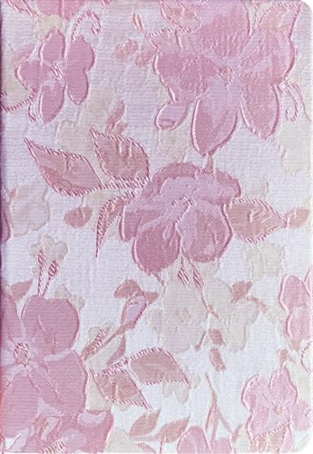 Pink Notebook, A5, Ruled Journal, Hardcover, Lay-flat, Embroidered Flower Journal, Beautiful Journal, Cute Notebooks for Women, Gift for Her, Writing Journal, Gratitude Journal, Peach Blossom - color: Flower-Peach Blossom