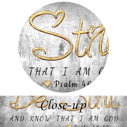 Modern Black Grey Gold Inspirational Bible Verse Wall Art 20x40''