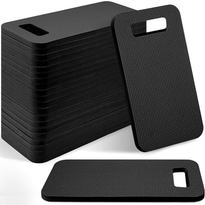 Riakrum 20 Pcs Garden Kneeling Pad Garden Knee Pad Thick Foam Knee Mat Waterproof Cushion for Kneeling Multi Functional and Church Kneeler for Praying, Baby Bath, Yoga, 15.4 x 6.7 Inch (Black) - color: Black