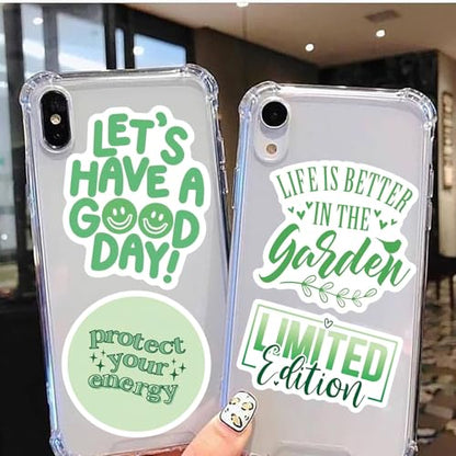 50PCS Green Inspirational Stickers, Motivational Stickers - style: Green