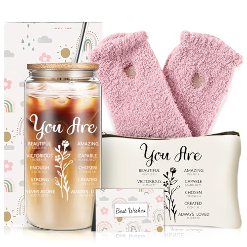 Unique Christian Gifts for Women, Inspirational religious Gifts set for Women Faith, Birthday Christmas Gift Ideas for Mom Sister Grandma - style: you area