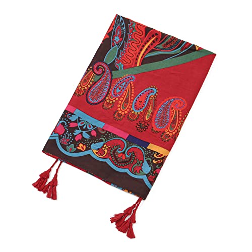 Yeieeo Boho Scarf for Women Lightweight Floral Printed Scarf Fall Winter Fashion Fringed Shawl - color: Floral 23