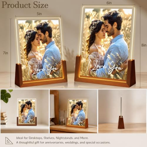 Custom Picture Frames Anniversary Couple Gifts for Girlfriend Women Men - color: S2
