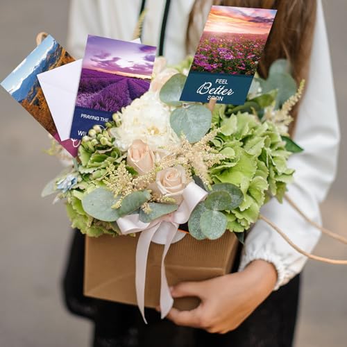 Motiskyy 36 Pcs Christian Get Well Cards with Scripture, Nature Landscape - style: Nature Landscape