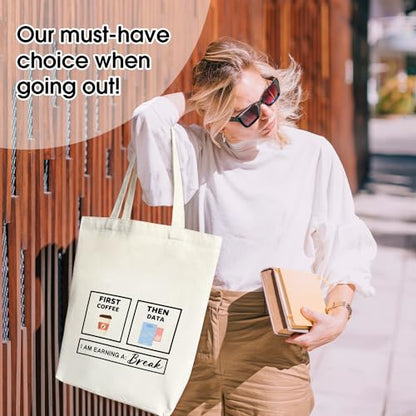 Doreen's Boutique Aesthetic Canvas Handbag Tote Bag - style: Coffee