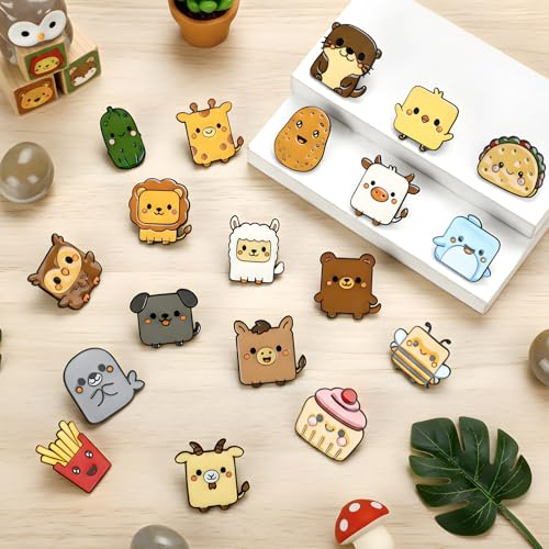Tondiamo 20 Pcs Positive Funny Enamel Pins Bulk with Inspirational Card