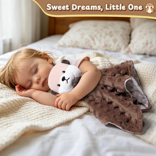 Loveys for Babies, Brown Prayer Otter Baby Security Blanket - color: Brown Otter