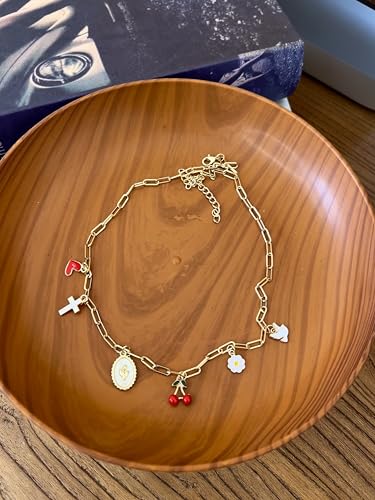 Bible Charm Chain, Christian Bible Accessory Faith Gift, Scripture Bookmark, Bible Jewelry Religious Decor for Study (Style-A) - style: Style-A