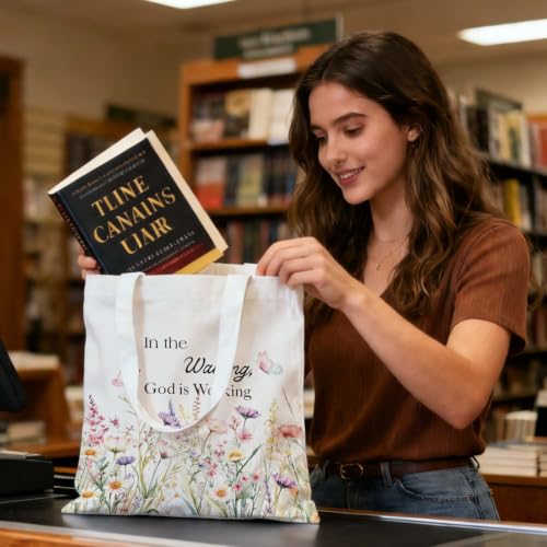 Christian Canvas Tote Bag,Christian Bags For Women. - color: White Christian Totebag-7