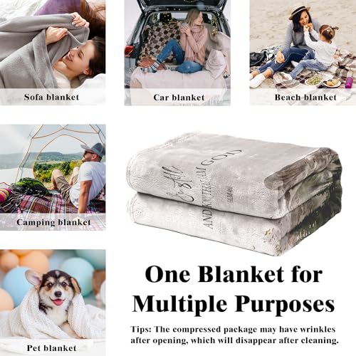 Be Still and Know that I Am God Christian Throw Blanket, 50x60 Inches - color: Mountain
