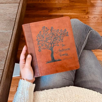STARKENBURG COMPANY Personalized Family Bible, Custom Engraved ESV Family Journaling Study Bible, For Wedding Gifts