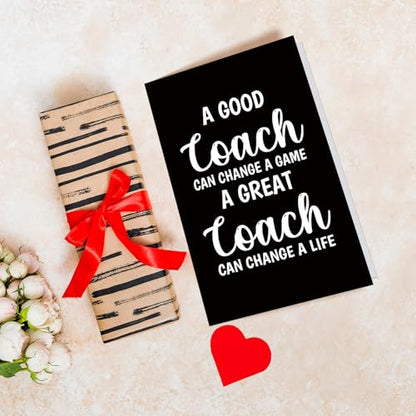 Chenive Thank You Coach Card, Coach Birthday Card, Coaches Retirement Gifts for Men Women, Basketball Soccer Football Volleyball Wrestling Sports Coaches Appreciation Gifts - color: Thank You Coach