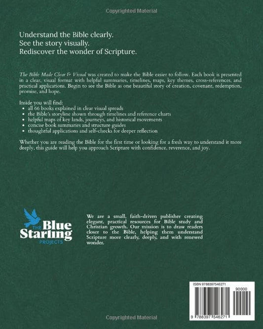 Bible Made Clear & Visual: A Complete Guide to All 66 Books: Maps, Charts, Timelines, Book Summaries, Life Applications and Self-Checks