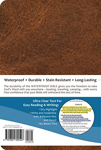 Waterproof Bible NIV(2011) Brown
