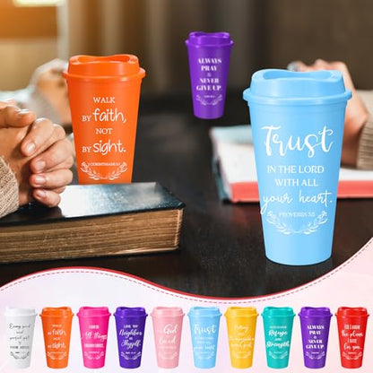 LemonRoad 120 Sets Christian Cups 16 oz Bulk Church Gifts, Bright Color - color: Bright Color