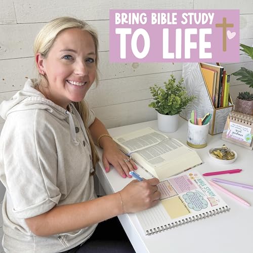 Guided Bible Study Journal for Women - Bible Journal for Women - color: Kraft Colorful