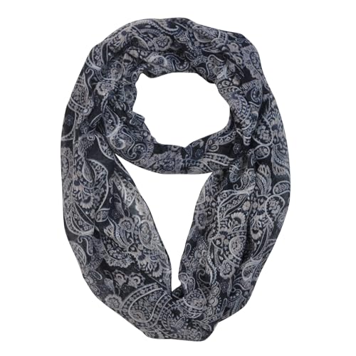 Jersey Knit Infinity Scarf Colorful Head Wrap for Travel - color: Color-b09