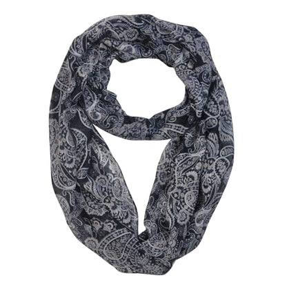 Jersey Knit Infinity Scarf Colorful Head Wrap for Travel - color: Color-b09
