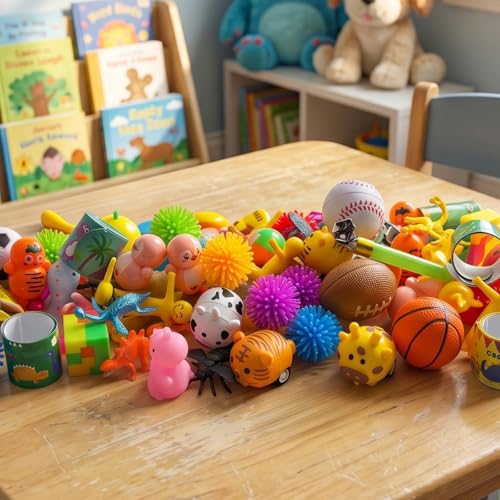 GOAUS Easter Egg Fillers Party Favors for Kids, 220 Pcs Small Toys Prizes Bulk, Goodie Bags Stuffers, Treasure Box Toys for Classroom, Prize Box Birthday Goody Bag - style: 220 toys