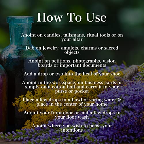 Holy Spirit Oil 1/2 Oz | Handmade with Herbs & Essential Oils | Faith, Blessings & Prayers | Hoodoo Wicca Pagan Conjure Spirituality