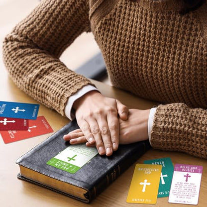 200 Pcs Cross Bible Scripture Cards Bible Verse Prayer Cards - style: Bible
