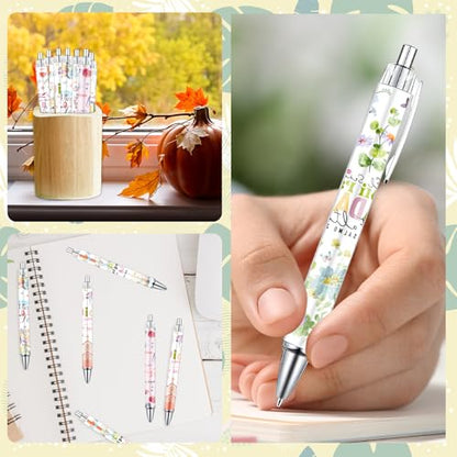 Wxiben Spanish Bible Verse Ballpoint Pens 24 Pcs Christian Flower Pen Set Inspirational Butterfly Smooth Writing Ball Point Pens Religious Church Gifts for Women Men Coworker Office School Supplies - color: Spanish Bible Verse