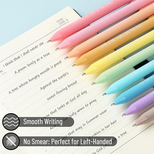 Mr. Pen- Christian Pens, 50 Pack, Black Ink, Pastel Color Barrels