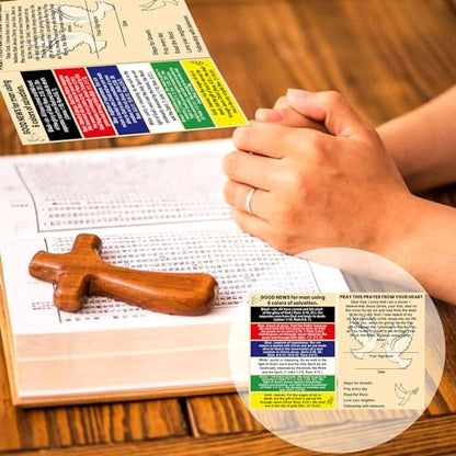 Plan of Salvation Card Prayer Cards Tracts Pocket Holy Postcards