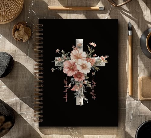 Dejfel Black Christian Notebook Journal,Jesus Pink Gift for Women Girls - color: 001jesus