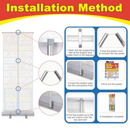 Ceenna 24 x 63 Inch Fire Safety Education Retractable Banners - style: Fire Safety